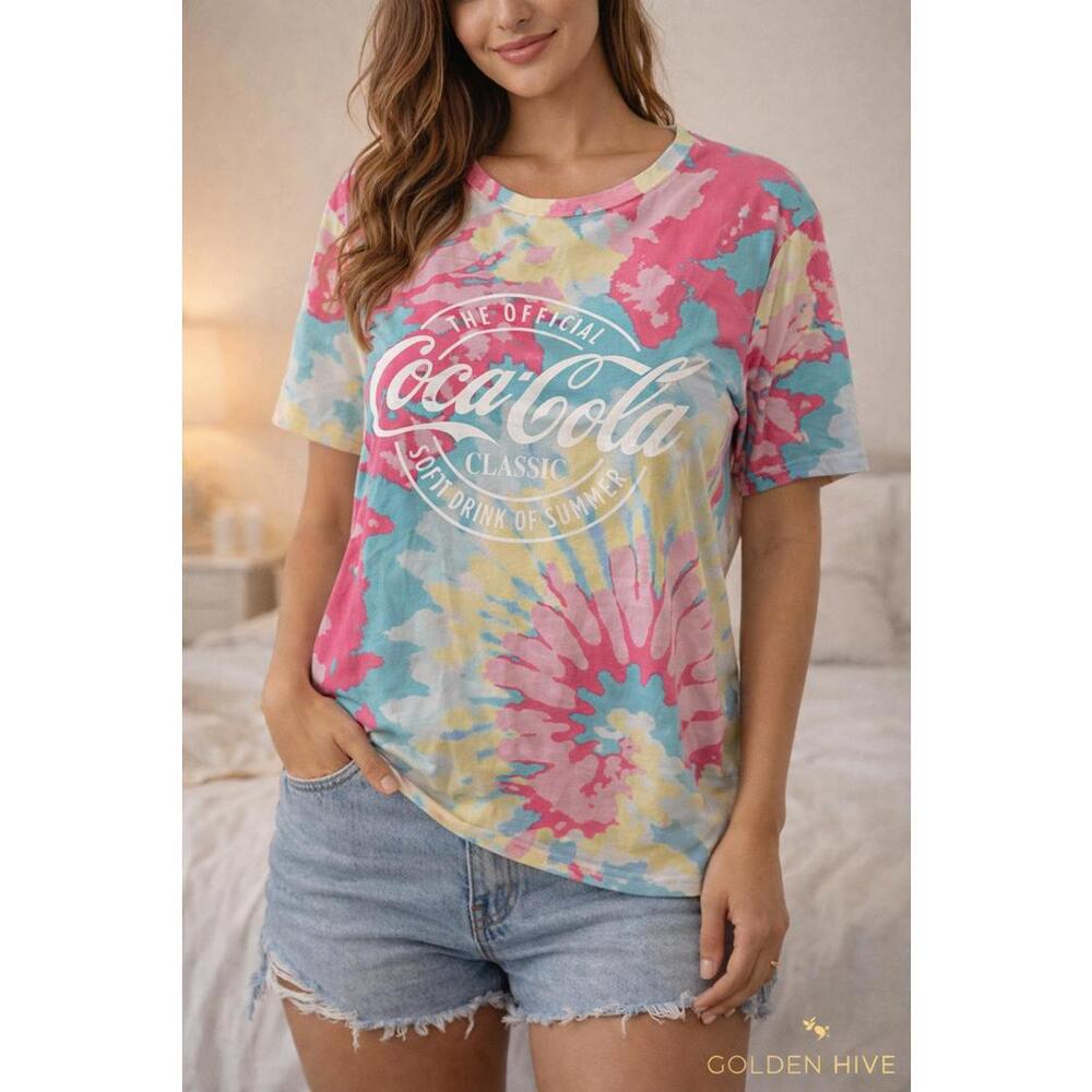 Coca-Cola Classic Tie-Dye T-Shirt Size Large